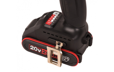 Аккумуляторный винтоверт бесщеточный KRESS KU280.3, 20В, 190Нм, 2Ач х 2, ЗУ 2А, кейс