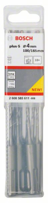 SDS-plus-5 бур,  4-100/160мм (10шт), BOSCH