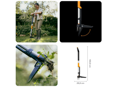 Корнеудалитель телескопический 103-121см FISKARS X-series