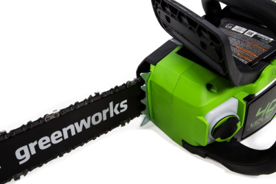 Цепная пила аккумуляторная Greenworks GD40CS18K8 (40В, 1хАКБ 8Ач и ЗУ) 40см