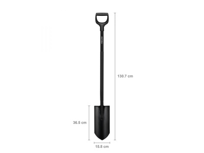 Лопата штыковая с закругленным лезвием FISKARS Ergonomic 15,8см