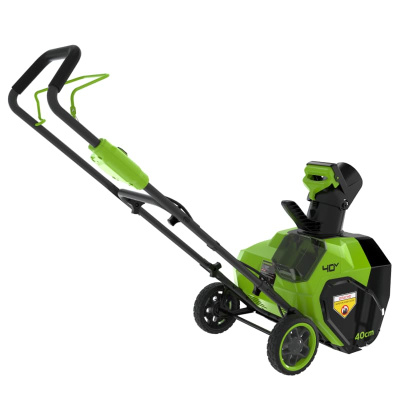 Снегоуборщик аккумуляторный Greenworks G40ST40 (40В, c 1хАКБ 5Ач и ЗУ) 40см