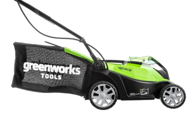 Газонокосилка аккумуляторная Greenworks G40LM35K4 (40В, 1хАКБ 4Ач и ЗУ) 35см