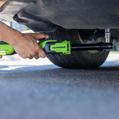 Гайковерт-трещотка аккумуляторный Greenworks GD24RWX 1/2" удлин. (24В, без АКБ и ЗУ, сумка) 80Нм