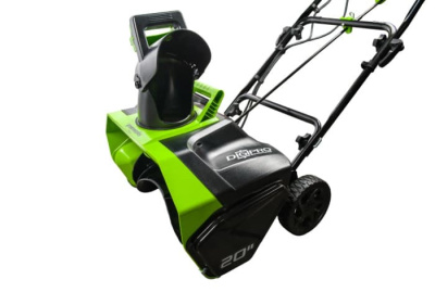 Снегоуборщик аккумуляторный Greenworks GD40SB (40В, с 1хАКБ 4 А-ч и ЗУ) 51см