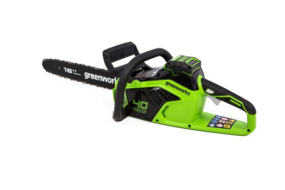 Цепная пила аккумуляторная Greenworks GD40CS18K5 (40В, 1хАКБ 5Ач и ЗУ) 40см