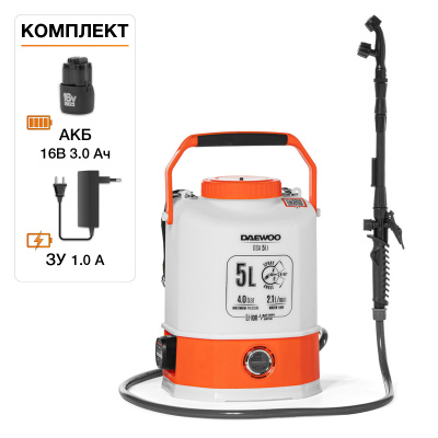 Опрыскиватель аккумуляторный (16V) DAEWOO DSA 5 Li