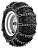 Цепи на колеса 16X6,5-8 square (пара) для райдера Husqvarna