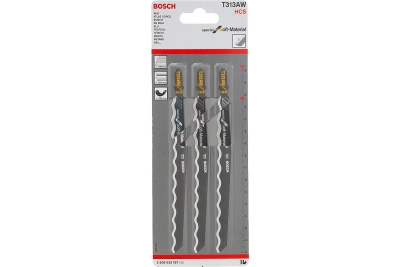 Пилка для лобзика T 313 AW Special for Soft Material 3шт.BOSCH