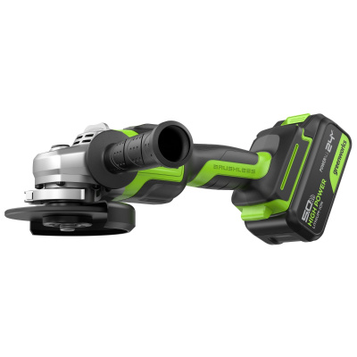 Угловая шлифмашина аккумуляторная Greenworks GD24AG (24В, c 1хАКБ 5 А-ч и ЗУ)