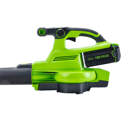 Воздуходув-пылесос садовый аккумуляторный Greenworks GD40BVIIK5 (40В с 1хАКБ 5Ач и ЗУ)
