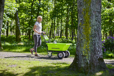 Садовая тележка самоходная Greenworks G40GCK4 (40В с 1хАКБ 4 А-ч и ЗУ) 106 л