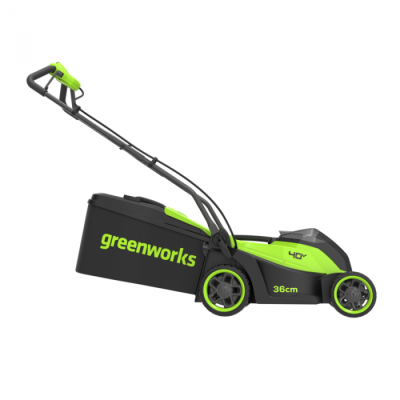 Газонокосилка аккумуляторная Greenworks GD40LM361K4 (40В, 36 см, 1хАКБ 4Ач и ЗУ)