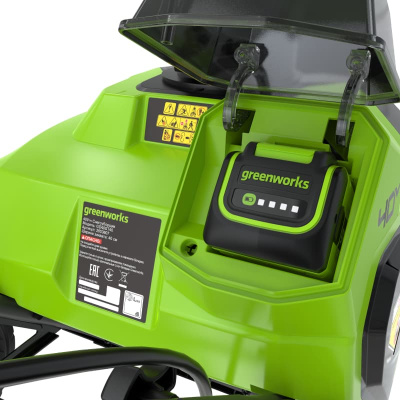 Снегоуборщик аккумуляторный Greenworks G40ST40 (40В, c 1хАКБ 5Ач и ЗУ) 40см