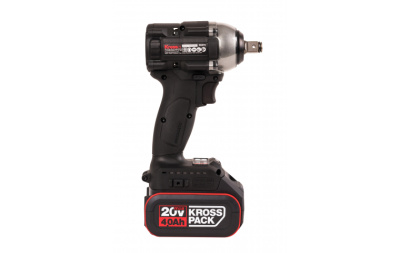 Аккумуляторный гайковерт бесщеточный KRESS KU272.2 20В, 400Нм, 4Ач х 2, ЗУ 2А, кейс