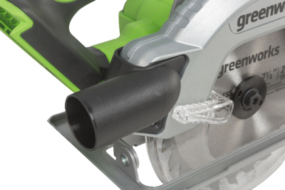 Циркулярная пила аккумуляторная Greenworks GD24CS (24В, без АКБ и ЗУ)