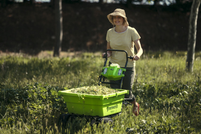 Садовая тележка самоходная Greenworks G40GC (40В без АКБ и ЗУ) 106 л