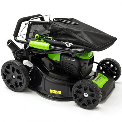 Газонокосилка аккумуляторная Greenworks GD40LM46SPK5 (40В, 46 см, 1хАКБ 5Ач и ЗУ) самоходная