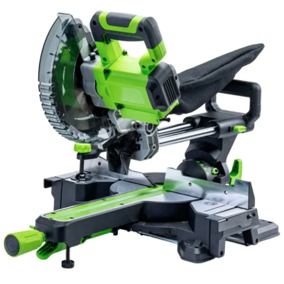 Пила торцовочная Greenworks GD24MS216 с протяжкой (24В, 1хАКБ 5Ач и ЗУ)