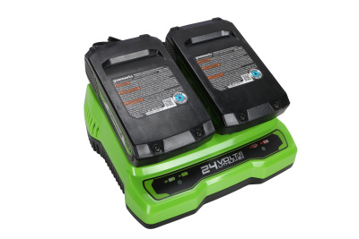 Зарядное устройство Greenworks G24X2UC2 (24В, 2А) для 2-х аккумуляторов