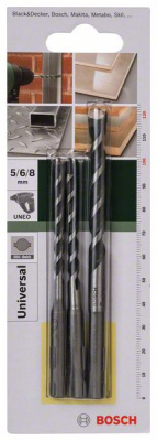 Набор  буров SDS-quick  5/6/8мм (3шт), BOSCH