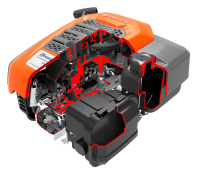 Двигатель Husqvarna HS123A 123см3 (D=22,2 L=80)