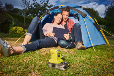 Адаптер с аккумулятора 18В на USB RYOBI R18USB-0 (без батареи) ONE+