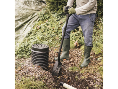 Лопата штыковая с закругленным лезвием FISKARS Ergonomic 15,8см