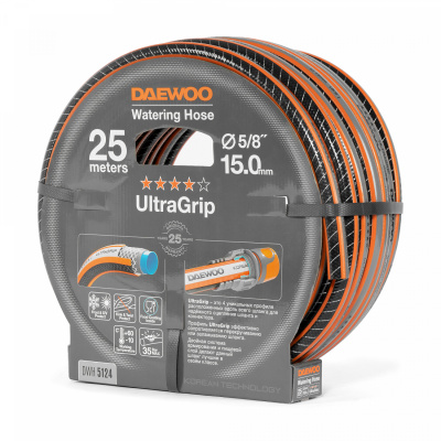 Шланг поливочный 5/8 " (15мм) DAEWOO UltraGrip 25м