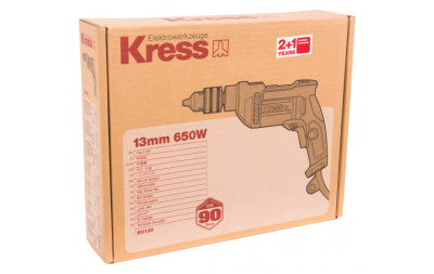 Дрель KRESS KU120, 650Вт, 13мм
