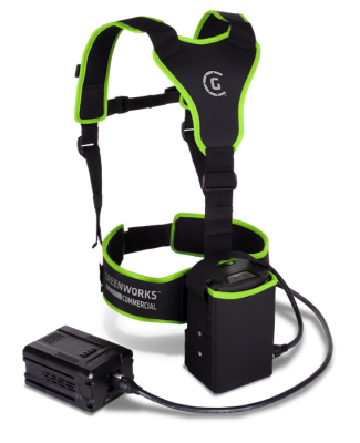 Поясной держатель с переходником для зарядки аккумуляторов Greenworks G82BC 82V