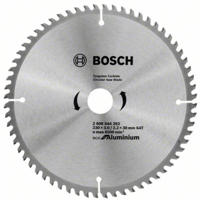 Диск пильный для торцовок 230х30мм 64Т  ECO ALU/Multi (алюминий, универсальный), BOSCH
