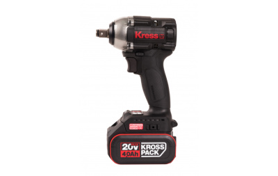 Аккумуляторный гайковерт бесщеточный KRESS KU272.2 20В, 400Нм, 4Ач х 2, ЗУ 2А, кейс