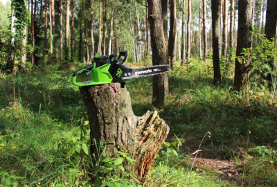 Цепная пила аккумуляторная Greenworks GD40CS18K8 (40В, 1хАКБ 8Ач и ЗУ) 40см