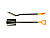 Лопата штыковая с закругленным лезвием FISKARS Solid
