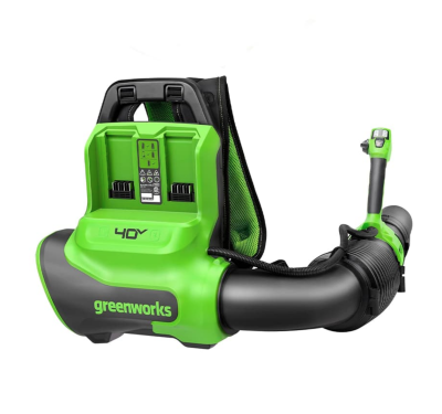 Воздуходув аккумуляторный ранцевый Greenworks GD40BPG2 (40В, с АКБ на 4А*ч и ЗУ)