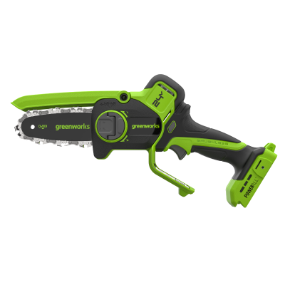 Цепная мини пила аккумуляторная Greenworks CS2410A (24В, без АКБ и ЗУ) 10см с авто/смазкой цепи
