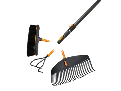 Грабли веерные для листьев FISKARS OneClick L без черенка