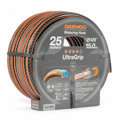 Шланг поливочный 5/8 " (15мм) DAEWOO UltraGrip 25м