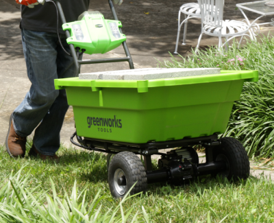 Садовая тележка самоходная Greenworks G40GCK4 (40В с 1хАКБ 4 А-ч и ЗУ) 106 л