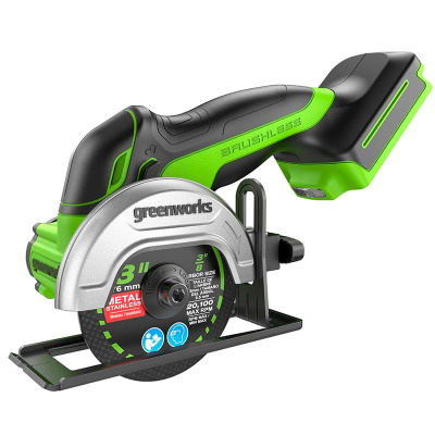 Угловая шлифмашина аккумуляторная Greenworks GD24UCS (24В, 1хАКБ 2 Ач и ЗУ)