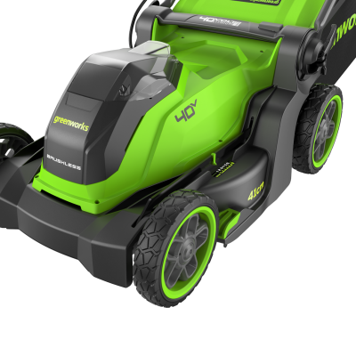Газонокосилка аккумуляторная Greenworks GD40LM411K5 (40В, 41 см, 1хАКБ 5Ач и ЗУ)