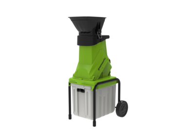 Измельчитель садовый электрический Greenworks GACSB 2500Вт с контейнером
