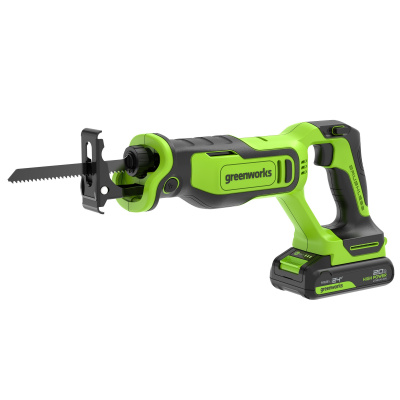 Пила сабельная аккумуляторная Greenworks GPT-BLRS-1 (24В, 1*АКБх2Ач и ЗУ)