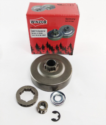 Комплект - Кольцевая цепная звездочка 3/8*7 MS361 (11280071000) WINZOR (комплект + стопор +шайба)
