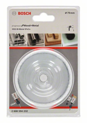 Коронка Progressor for Wood and Metal 79/44мм (древесина, металл), BOSCH
