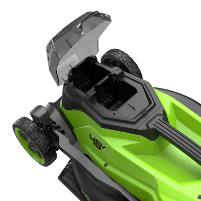 Газонокосилка аккумуляторная Greenworks GD24X2LM361 (2*24В, 36 см, 2хАКБ 4 Ач и ЗУ)