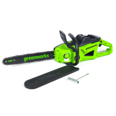 Цепная пила аккумуляторная Greenworks GD40CS20X (40В, 1хАКБ 8Ач и ЗУ) 40см