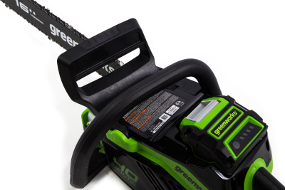 Цепная пила аккумуляторная Greenworks GD40CS18K2 (40В, 1хАКБ 2Ач и ЗУ) 40см