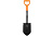 Лопата штыковая укороченная FISKARS Solid